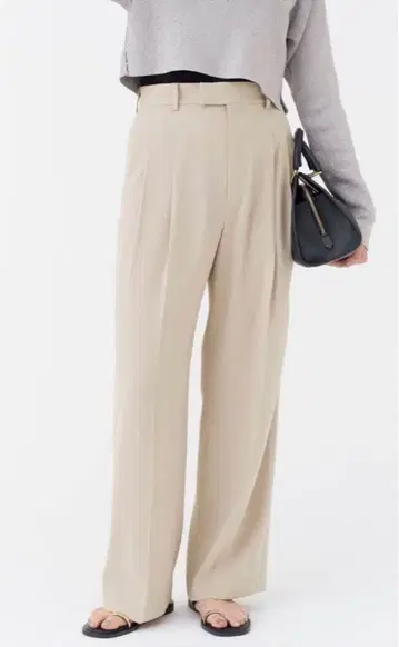 IENA 조젯 턱 와이드 팬츠