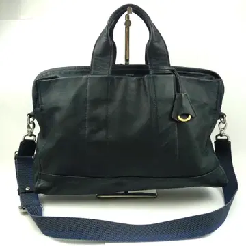 aniary 2WAY백 비즈니스백 가죽 다크 네이비