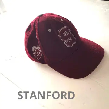 STANFORD 버건디 캡