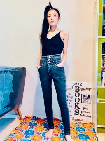 속기모 하이웨스트 스키니 데님 3종 세트