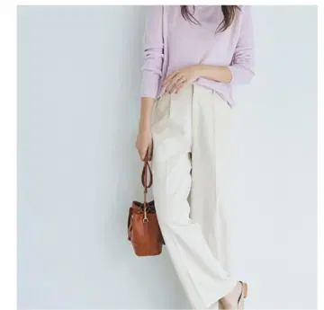 Basement online 센터 프레스 와이드 팬츠/XS