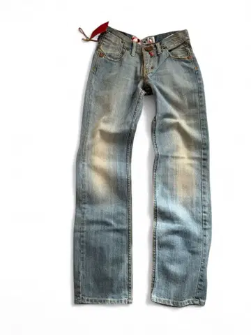 BOO FOO WOO 라이트 블루 스트레이트 레그 데님 택 포함 새상품