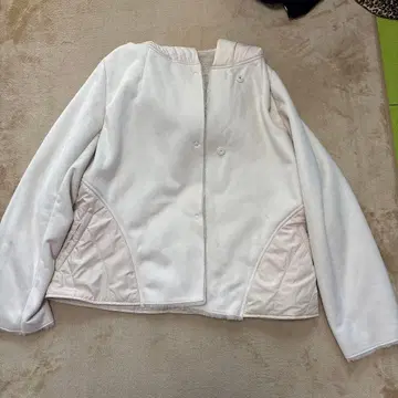 여성용 점퍼 블루종, 무스탕 느낌 절개 있음 사이즈 15