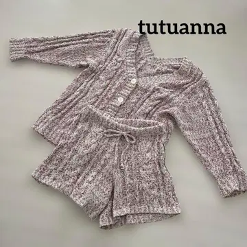 tutuanna 니트 셋업 룸웨어 핑크 계열 홈웨어