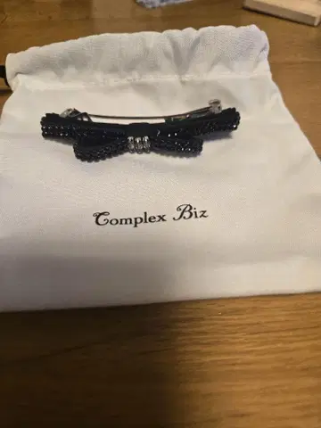 컴플렉스 비즈 크리스탈 메쉬 파베 슬림 머리핀