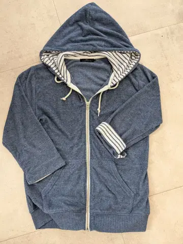 US 블루 후드티 M