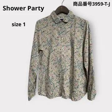Shower Party 애니멀 무늬 코듀로이 셔츠 사이즈 1
