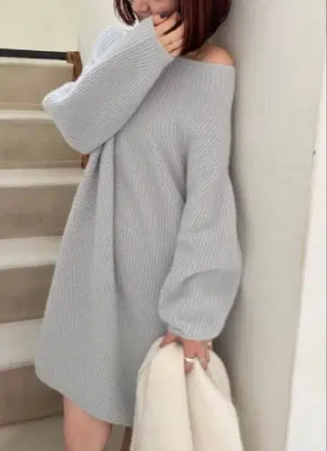 SNIDEL 라쿤 미니 니트 원피스