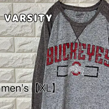 [ VARSITY ] 긴팔T셔츠 롱티 [ 남성용 XL ] 그레이 D54