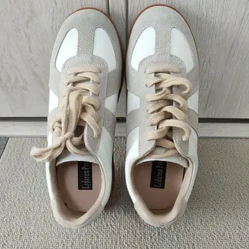 Lidaren Produ 스니커즈 베이지 화이트 23.5cm