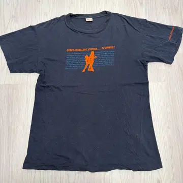 eX-Driver 후지시마 코스케 M 사이즈 싱글 스티치 티셔츠