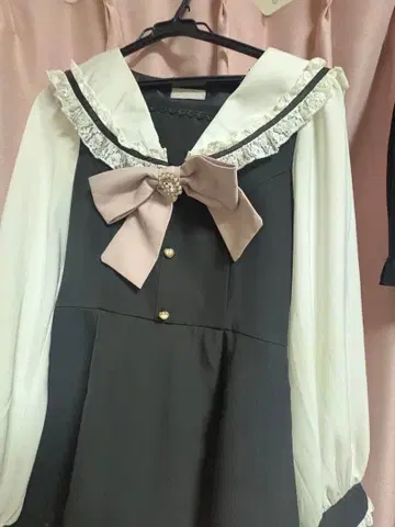 LIZLISA 세일러 카라 셋업 블랙