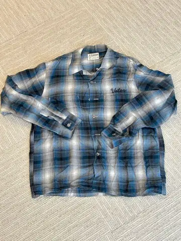 라디알 radiall 옴브레 체크 셔츠 아메카지 M 사이즈