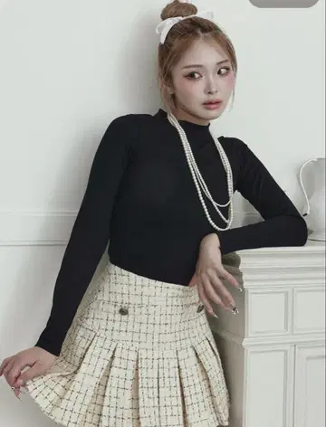 다리치 로고 베이직 리브 상의 BLACK