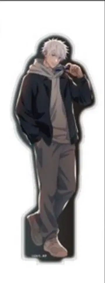 주술회전 홀로 아크릴 피규어 스탠드 고죠 사토루 말 큐브