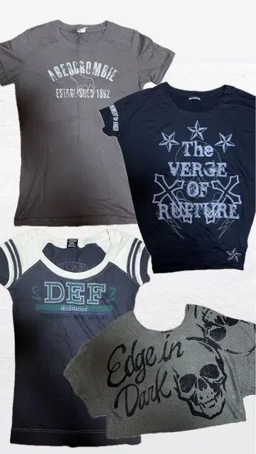 Abercrombie 헤븐 앤 어스 등 4세트 헤이세이 갸루