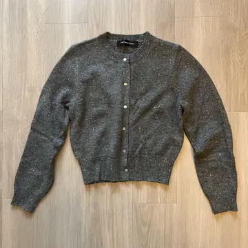 BIRTHDAY BASH 그레이 라메 믹스 버튼 가디건 사이즈 F