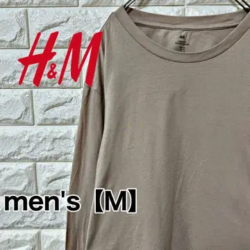 [ H&M 에이치앤엠 ] 긴팔T셔츠 롱T [ 남성용M ] 베이지 D52