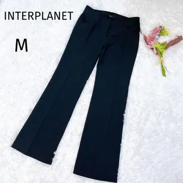 새상품급 인터플래닛 플레어 팬츠 슬랙스 블랙 M 오피스 4975