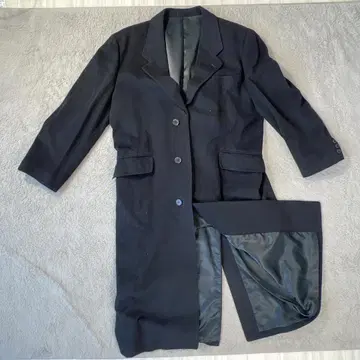 MODA RITORNO 블랙 롱 코트 캐시미어