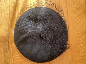 그로그레인 블랙 베레모 약 28cm