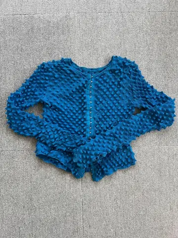 MAISON SPECIAL 파랑 가디건 상의 프리 사이즈 뾰족뾰족