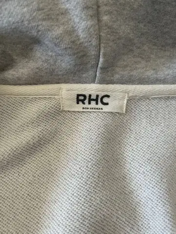 RHC 그레이 집업 후드 부착 후드티