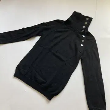 ICB 블랙 터틀넥 스웨터 S