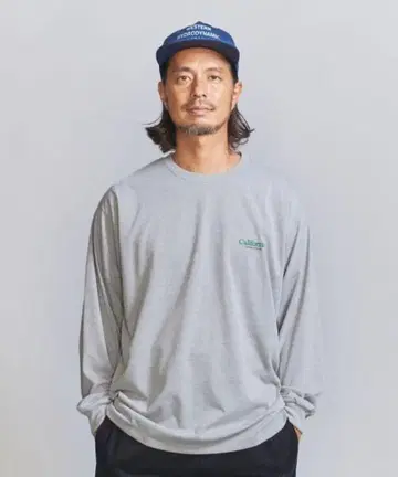 California General Store 백 프린트 롱 T 그레이