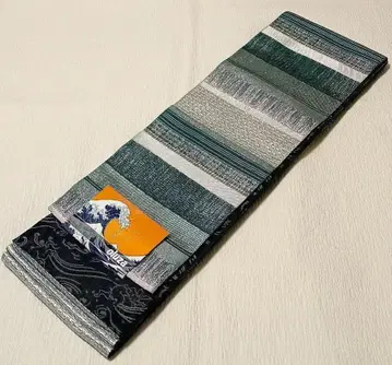 양면 반폭 오비 (세이 오비) 롱 사이즈 [세이지*조수기화]