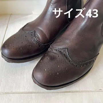 사이드 고어 부츠 다크 브라운