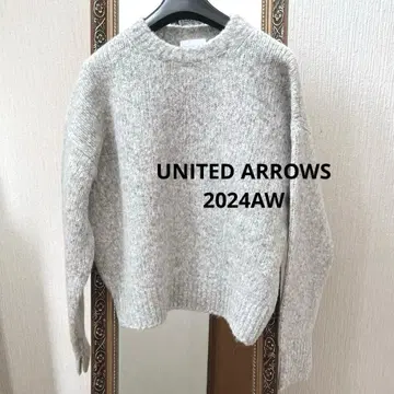 2024AW 유나이티드 애로우즈 플러피 크루넥 니트 LT.GRAY