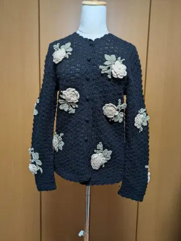 KETTY 플라워 모티브 니트 가디건