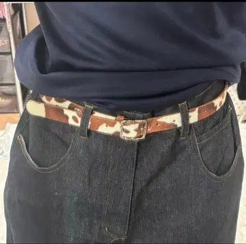 애니멀 무늬 벨트