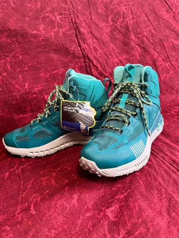 언더아머 하이컷 트레킹 슈즈 터콰이즈