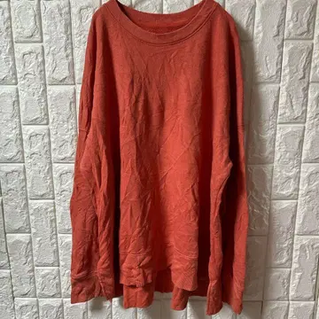 TIME AND TRUE [ XL ] 오렌지 긴팔 트레이닝복 심플