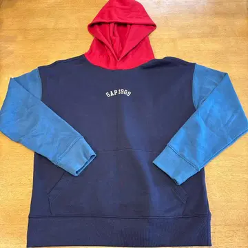 GAP 키즈 컬러 블록 후드티 XL