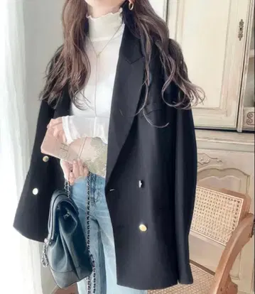 클래식 엘프 사이드 슬릿 더블 자켓 테일러드 자켓 S