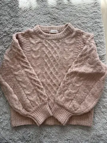 Jumelle 케이블 니트 스웨터 핑크