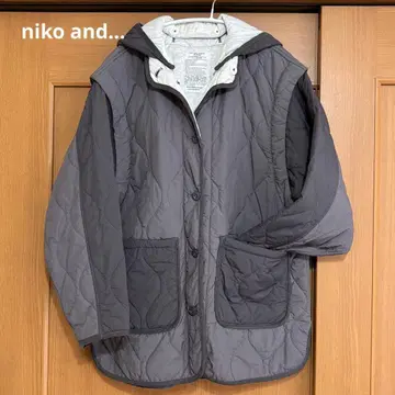 niko and - ManyWay 퀼트 후드 자켓 리버서블