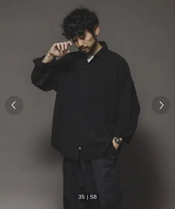 HINSON 레귤러 카라 롱 슬리브 셔츠