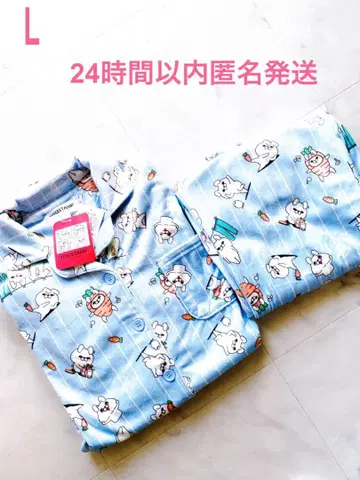 욧시 스탬프 룸웨어 L 사이즈 택 포함 새상품 오늘 발송 블루