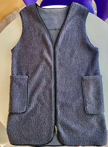 [새상품급] 유나이티드 애로우즈 롱베스트 베스트 그레이