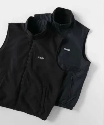 700fill 블랙 베스트 리버서블 블랙 L