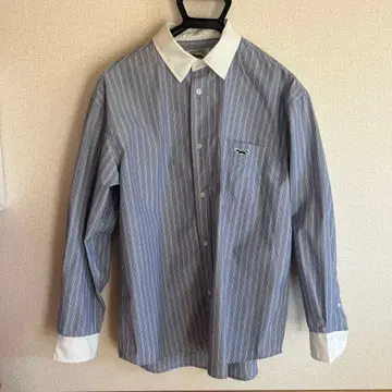 FREAK'S STORE 블루 화이트 스트라이프 긴팔 셔츠 M