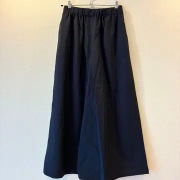 SHIPS.me 스트레치 턱 큐롯 와이드 팬츠 L 사이즈 네이비