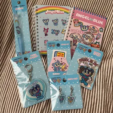 엔젤 블루 문구 세트