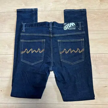 LEFLAH 다크 블루 데님 팬츠 XL 사이즈