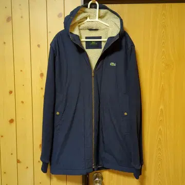 [레어] LACOSTE 라코스테 보아 안감 자켓 50 네이비
