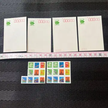 레트로 어린이 우편 엽서 우표 세트